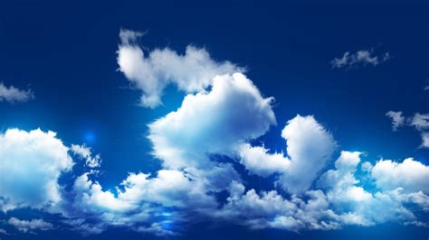 Blue Sky And Clouds 1920 X 1080 Hdtv 1080p Wallpaper