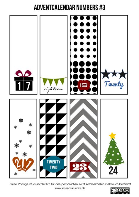Üppig und komplett kostenlos gratis Nachklapp Adventskalenderzahlen | Imprimibles navidad, Calendario de adviento, Tarjetas