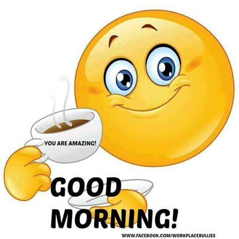 Good Morning My Amazing Coffee Friends Funny Emoticons Emoji
