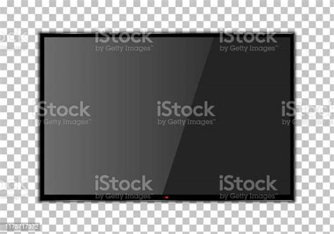 Tv Modern Blank Screen Lcd Led On Transparent Background Stylish Vector