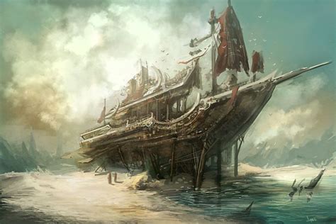 Pin By Max Gorinevsky On Portals Art Old Sailing Ships Concept Art