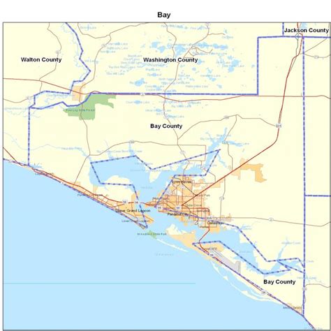 Bay County Fl Map Florida Map Map Of Florida Florida State