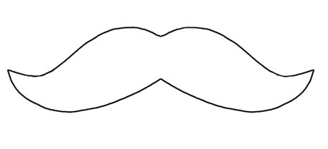 Template Mustache Moustache Coloring Sketch Coloring Page
