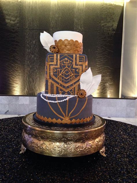 20 deliciously decadent art deco wedding cakes chic. Pin by Victoria Stanley on Erica's favorite wedding junk ...