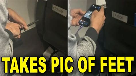 Woman Seemingly Catches Neighbor On Plane Taking Feet Pics Of Her Youtube