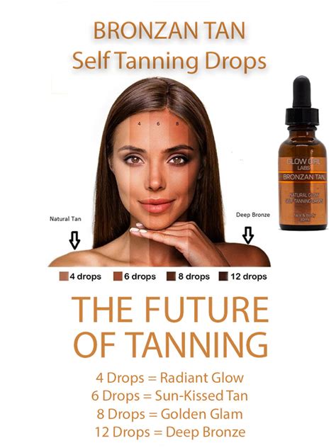 Bronzan Tan Natural Glow Self Tanning Drops 30ml Longevity Code Live Longer