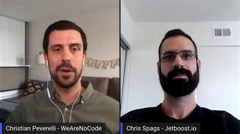Chris Spags Interview Founder Of Jetboost Nocode YouTube