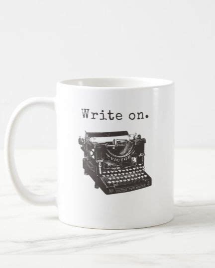 Writers Coffee Mug Typewriter Heart Write On Coffee Mug Zazzle