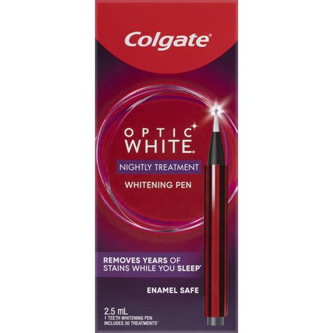 Colgate Optic White Overnight Teeth Whitening Treatment Pen 25ml