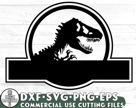 Jurassic Park Svg Design Dinosaur Svg Files For Cricut T Etsy Svg