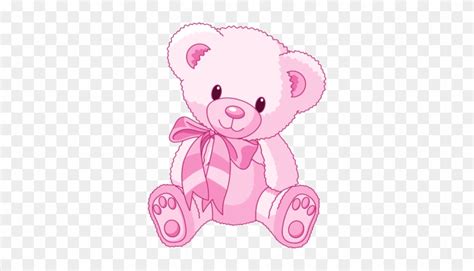 Transparent Cute Pink Teddy Bear Clipart Canvas Winkle