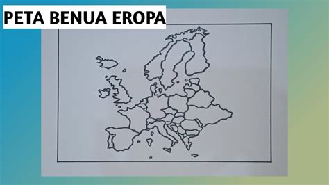 Cara Menggambar Peta Benua EROPA Gambar Peta Benua Eropa Mudah YouTube