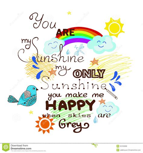 Check spelling or type a new query. You are my sunshine stock vector. Illustration of ...