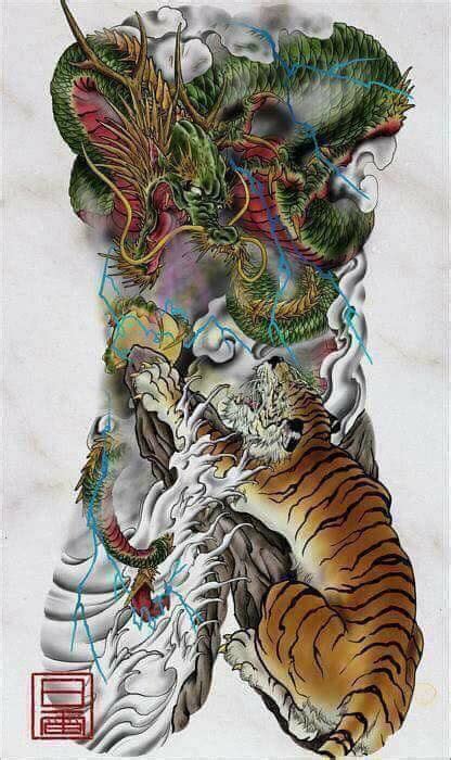 Japanese Dragon Tiger Tattoo Meaning Best Design Idea
