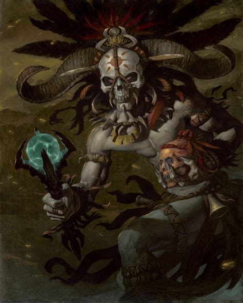 Gerald Brom Diablo Character Art Witch Doctor Sword And Sorcery