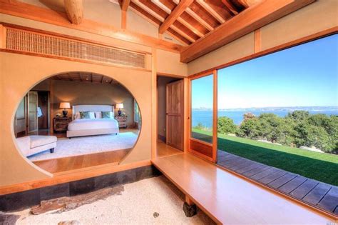 Incredible Tiburon 55m Home Blends Japanese Style With Modern Luxe