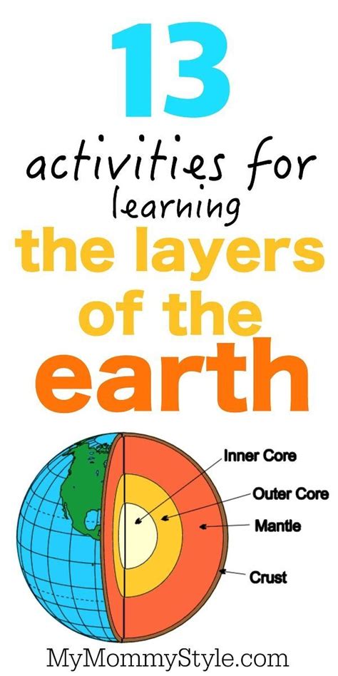 The Layers Of The Earth For Kids Free Printable My Mommy Style