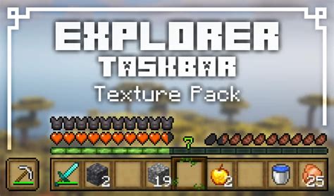 Explorer Hotbar Texture Pack Minecraft Texture Pack