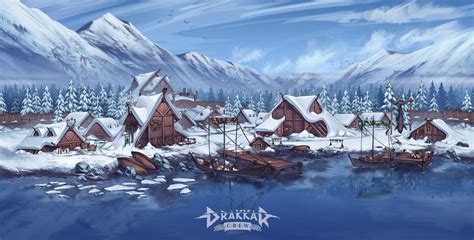 Settlement Screen Nordic Village By Sashajoe Fantasy Landscape