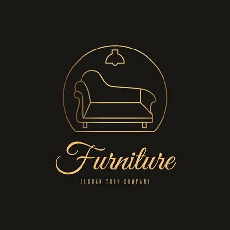 Golden Furniture Logo Free Vector