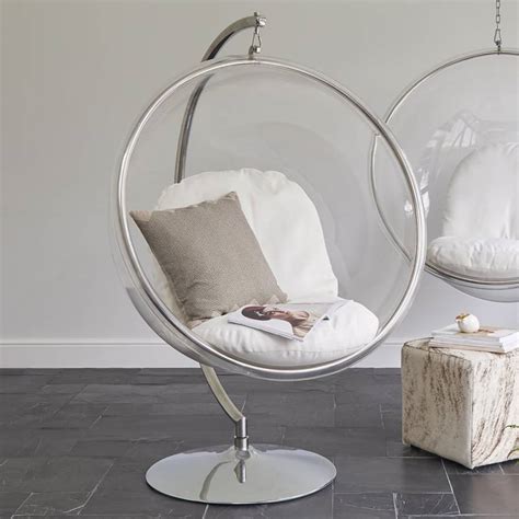 Ivory Bubble Hanging Chair On Stand Brandalley