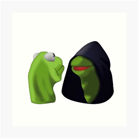 Evil Kermit Kermit To Kermit Meme Art Print By Decentart Redbubble