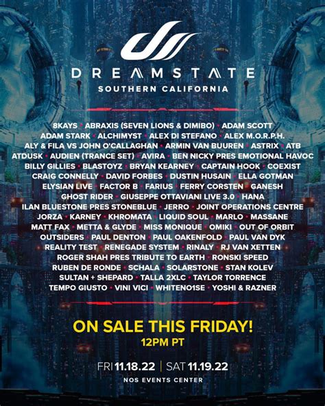 Dreamstate Socal Releases Artists On 2022 Lineup Edm Identity