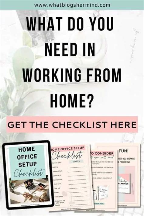 Start Working From Home With A Home Office Setup Checklist