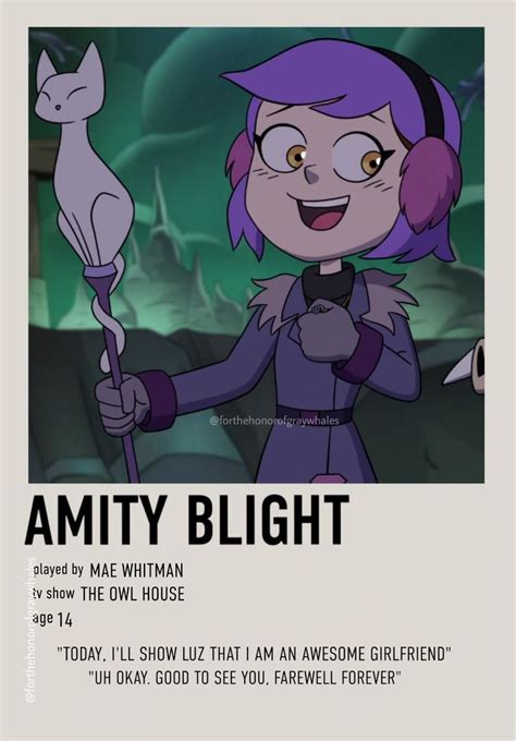 Amity Blight Polaroid Poster Season 2 Owl House Amity Owl