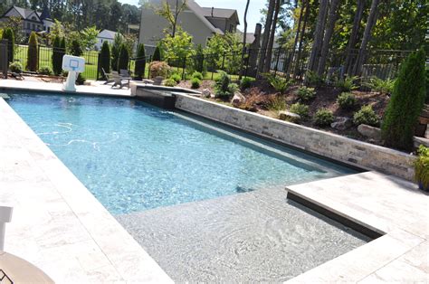 Silver Split Face Travertine Pavers And Coping Pool Patio Designs