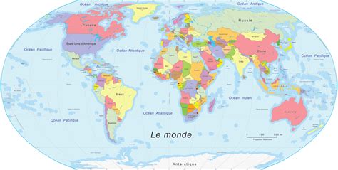 Carte Du Monde à Imprimer En A3 A4 Et Grand Format Pdf Et Image