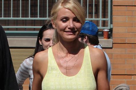 Cameron Diaz Flashes Some Boob And Suffers Nip Slip On The