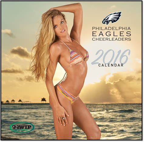 Eagles Cheerleaders Calendar Miss April July