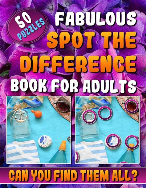 Buy Fabulous Spot The Difference Book For Adults Picture Puzzle Books