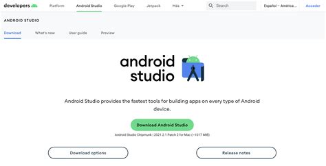 Instalaci N De Android Studio Chipmunk Y Primera Aplicaci N