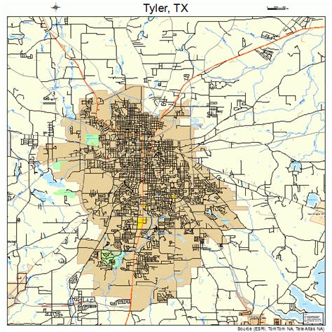 Maps Map Of Tyler Tx Tyler Texas Location Map Printab