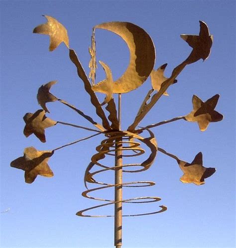 Wind Sculpture Kinetic Rusted Metal Petite By Chriscrooks On Etsy 300