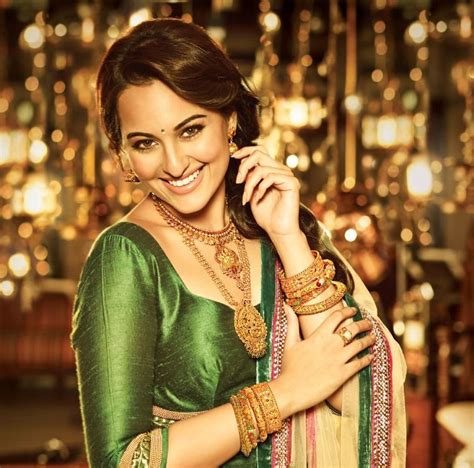 Sonakshi Sinha In Green Saree