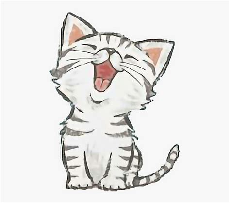 Kitty Drawing Cute Kawaii Freetoedit Cute Cat