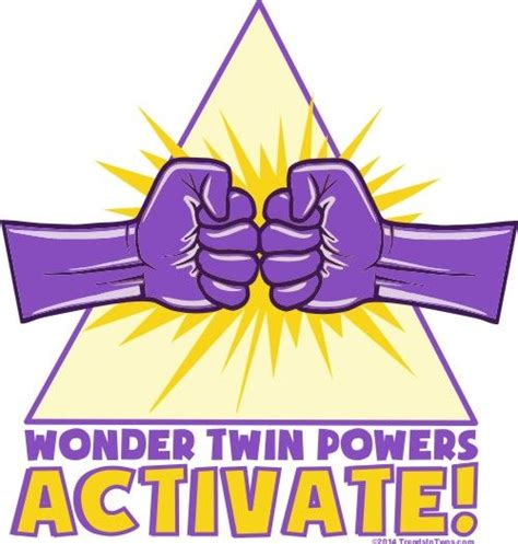 Wonder Twin Powers Activate Superhero Prints For Twins Wonder Twins