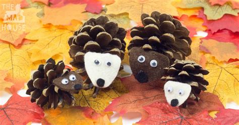 Pinecone Hedgehogs An Autumn Kids Craft Mum In The Madhouse