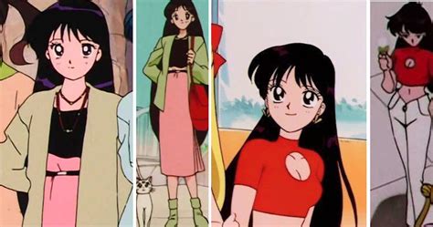 Sailor Moon Rei Hino Clothes Outfits