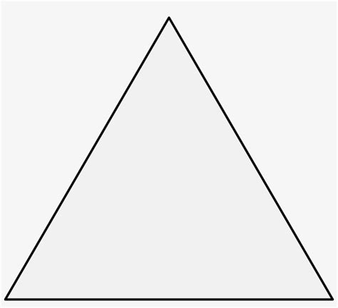 Triangle Black Triangle With A White Outline 1208x1041 Png Download