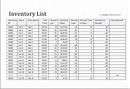 Excel Inventory Sheet Template | Word & Excel Templates