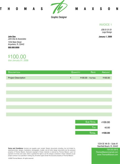 6 Free Graphic Design Invoice Templates And Examples To Inspire You 2022