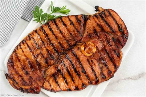 Grilled Ham Steak Recipe Grillonadime Com