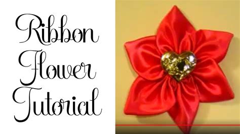 Ribbon Flower Tutorial Youtube
