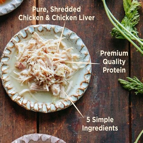 The food is 28% crude protein, 8% fat, and a whopping 49% carbohydrates. Wellness CORE Simply Shreds Grain-Free Chicken, Chicken ...