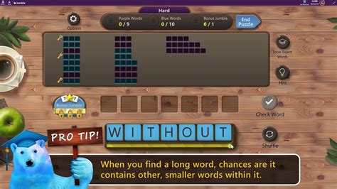 Microsoft Ultimate Word Games Jumble Pro Tip Long Words Youtube