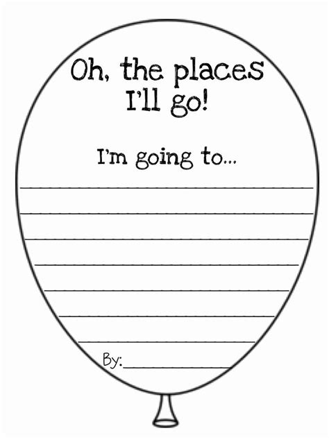 Oh The Places You Ll Go Printable Template Printable Templates